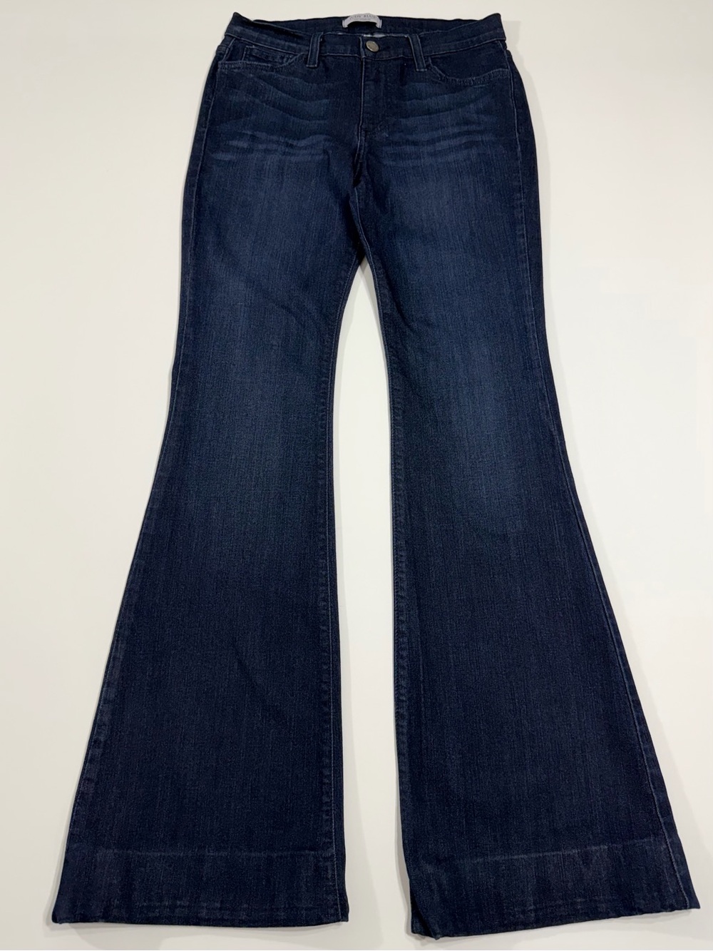 Judy Blue 8351 Trouser Flare Jeans 11/30 Dark Wash Stretch Made in USA #8351